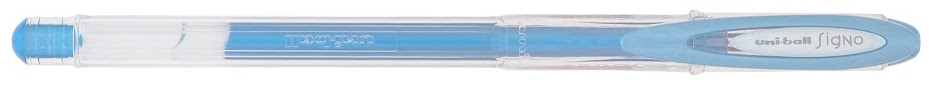 Roller cu gel Uniball Signo Noble Metal – Albastru, 0.8 mm
