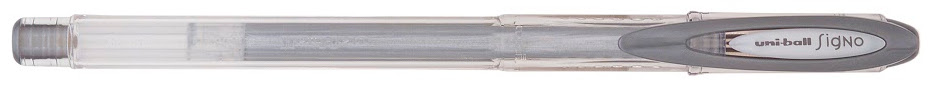 Roller cu gel Uniball Signo Noble Metal – Argintiu, 0.8 mm