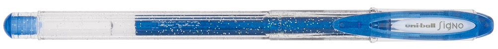 Roller cu gel Uniball Signo Sparkling – Albastru, 1.0 mm