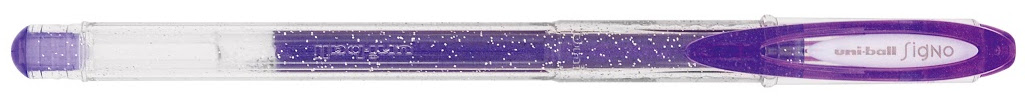 Roller cu gel Uniball Signo Sparkling – Violet, 1.0 mm