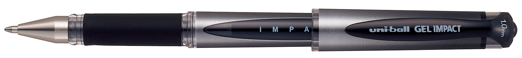 Gel roller Uniball Gel Impact – Negru, 1.0 mm