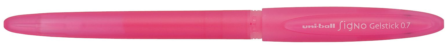 Gel roller Uniball Signo Gelstick – Roz fluorescent, 0,7 mm