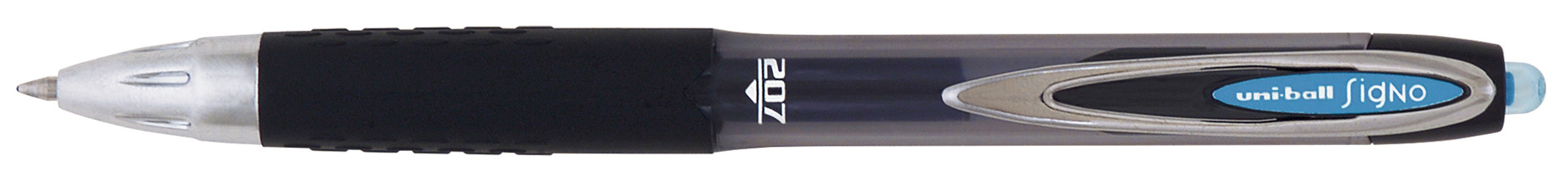 Roller gel automat Uniball Signo 207 – Albastru, 0.7 mm