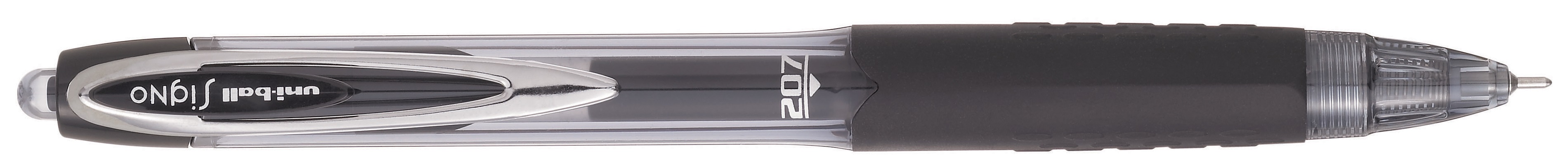Roller automat cu gel Uniball Signo 207 ND – Negru, 0.7 mm