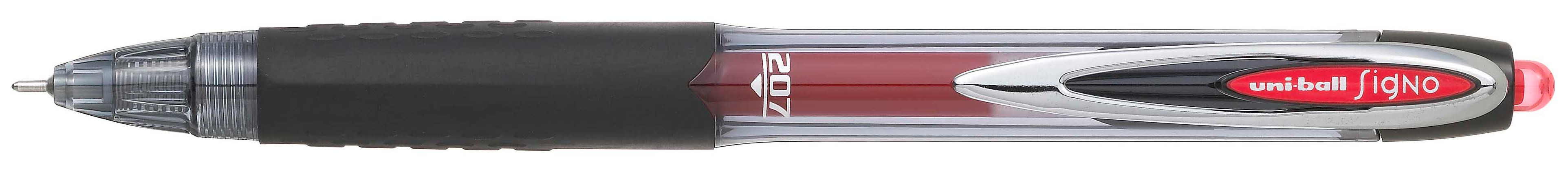 Roller automat cu gel Uniball Signo 207 ND – Rosu, 0.7 mm