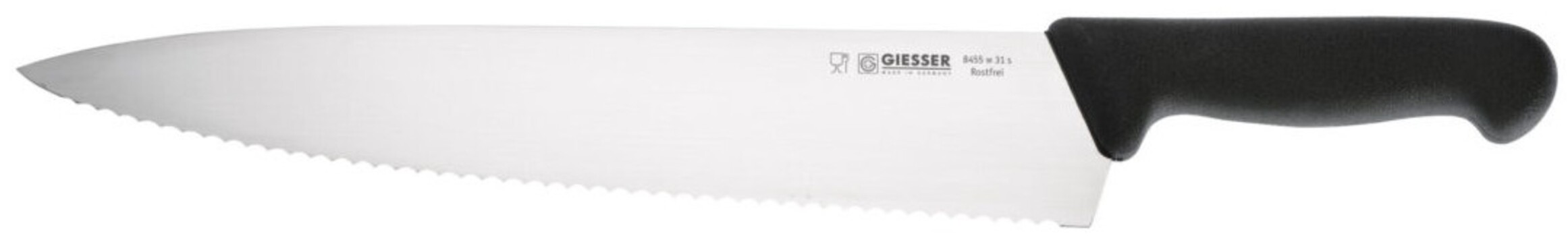 Cuțit de bucătărie universal cu lamă ondulată Giesser - 31 cm