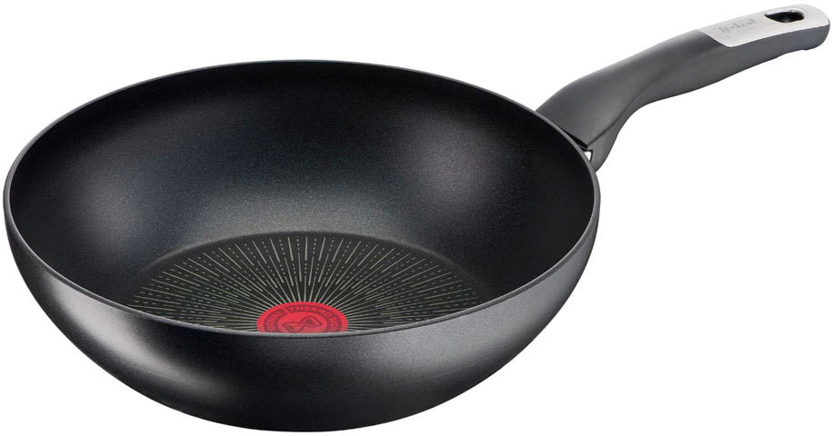 Tigaie wok Tefal - Unlmited G2551972, 28 cm, negru