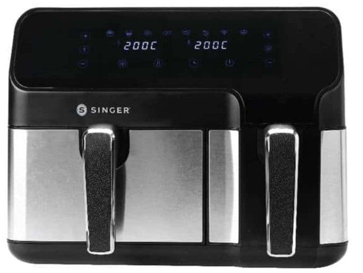 Aparat pentru gătit sănătos Singer - Vita AF4630 Dual, 1700W, 8.6 l, negru
