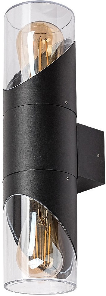 Aplică de exterior Rabalux - Novigrad 7237, IP 54, E 27, 2 x 28 W max, 230 V, negru