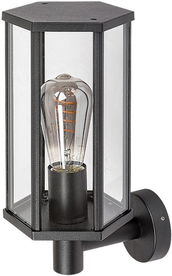 Felinar pentru exterior Rabalux - Dubrovnik 7239, IP44, E 27, 1 x 40 W max, 230 V, negru mat