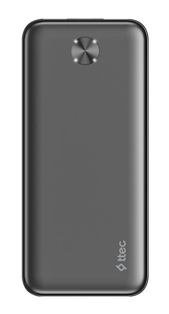 Baterie externă ttec – ReCharger, 20000 mAh, neagră