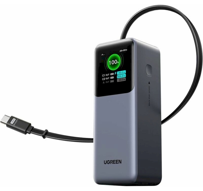 Baterie externă  Ugreen - Nexode PB726, 20000 mAh, argintiu