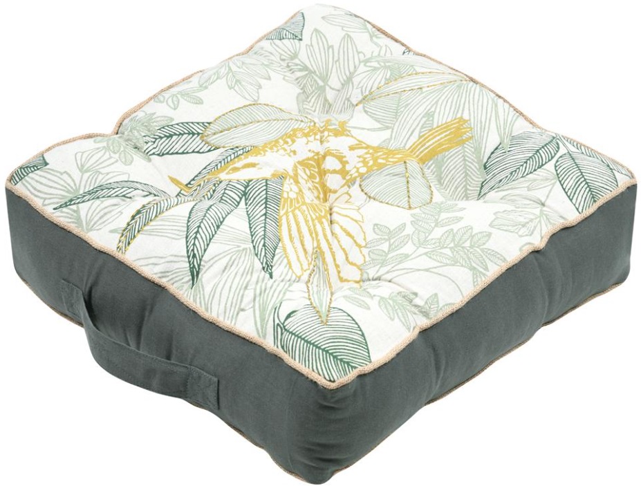Pernă de podea STOF - Botanys, 45 x 45 x 10 cm, Golden