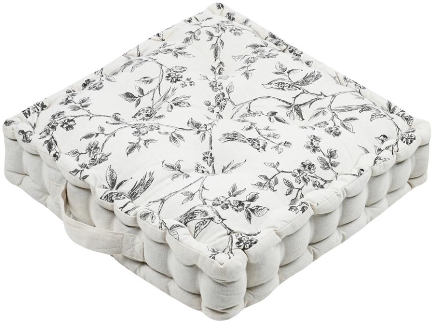 Pernă de podea STOF - Clarine, 45 x 45 x 10 cm, Off-White