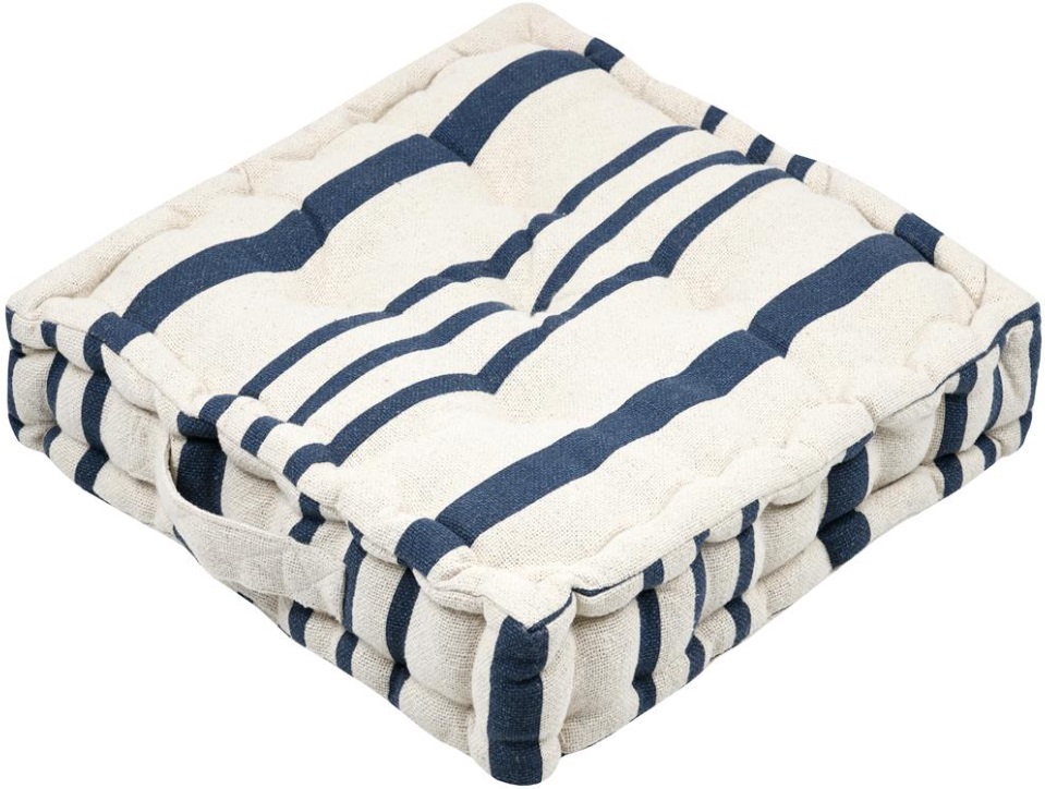 Pernă de podea STOF - Manduel, 45 x 45 x 10 cm, Navy