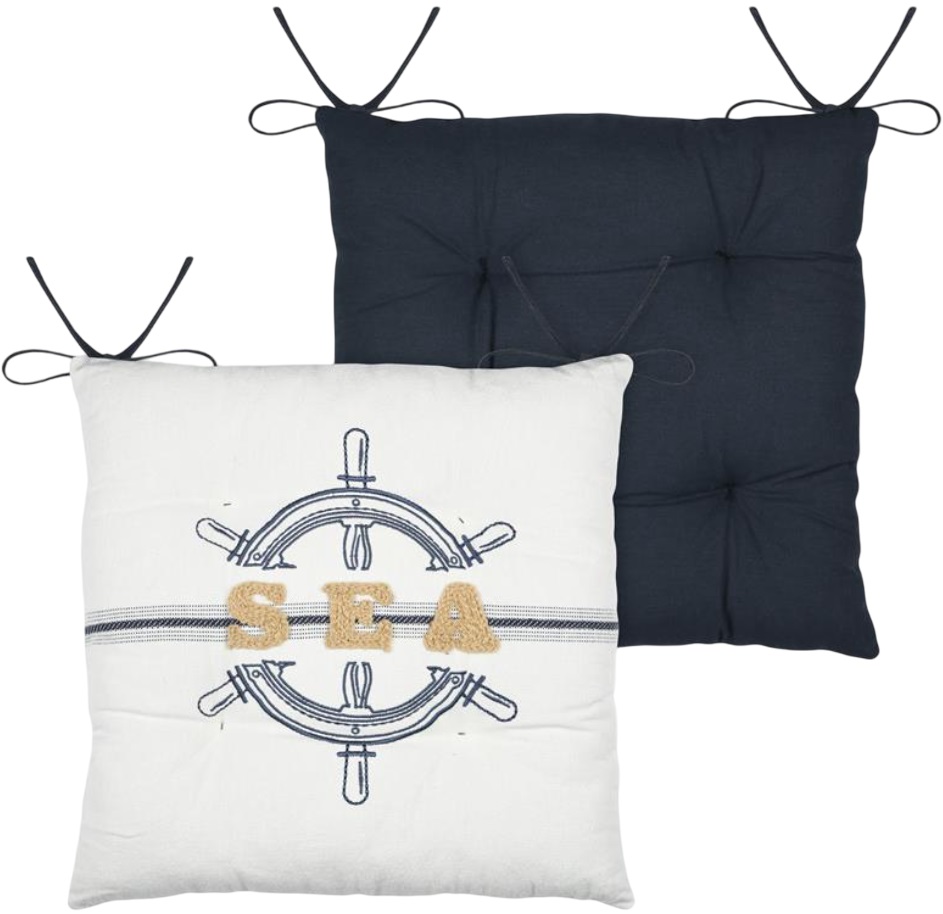 Pernă de scaun STOF - Martitime, 38 x 38 cm, Navy