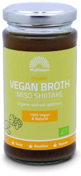 Vegan Broth Miso Shiitake, 240 ml, Mattisson Healthstyle