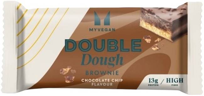 Vegan Double Dough Brownie, chipsuri de ciocolată, 60 g, Myprotein