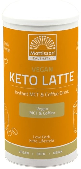 Vegan Keto Latte, migdale, 200 g, Mattisson Healthstyle