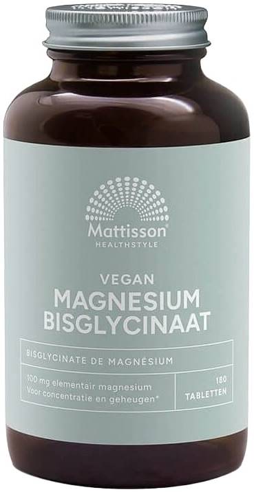 Mattisson Healthstyle Vegan Magnesium Bisglycinate, 180 comprimate