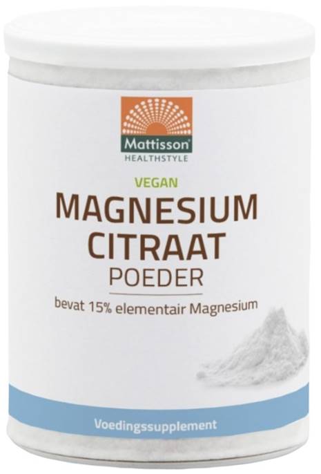 Vegan Magnesium Citrate, 200 g, Mattisson Healthstyle