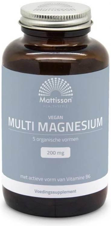 Mattisson Healthstyle Vegan Multi Magnesium, 200 mg, 180 tablete