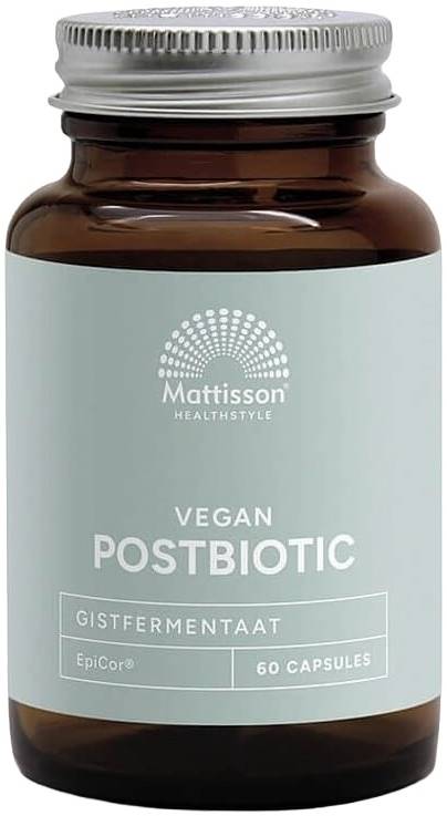 Vegan Postbiotic, 500 mg, 60 capsule, Mattisson Healthstyle