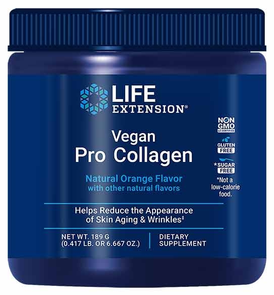 Vegan Pro Collagen, portocală, 189 g, Life Extension