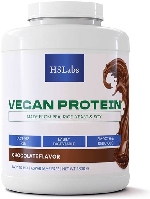 Vegan Protein, ciocolată, 1800 g, HS Labs