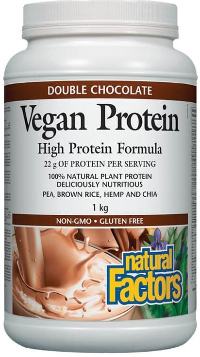 Vegan Protein, ciocolată, 1 kg, Natural Factors