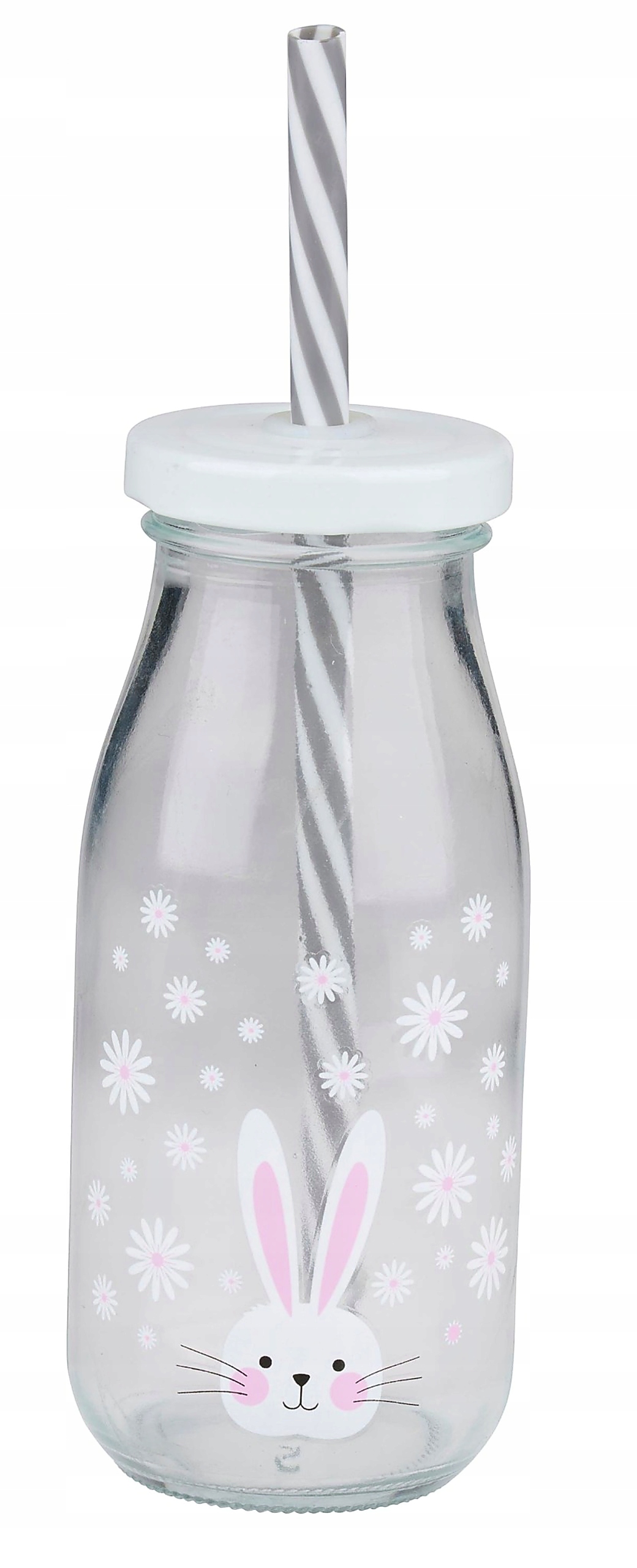 Sticlă de Paște cu pai Alpina - 250 ml, sortiment