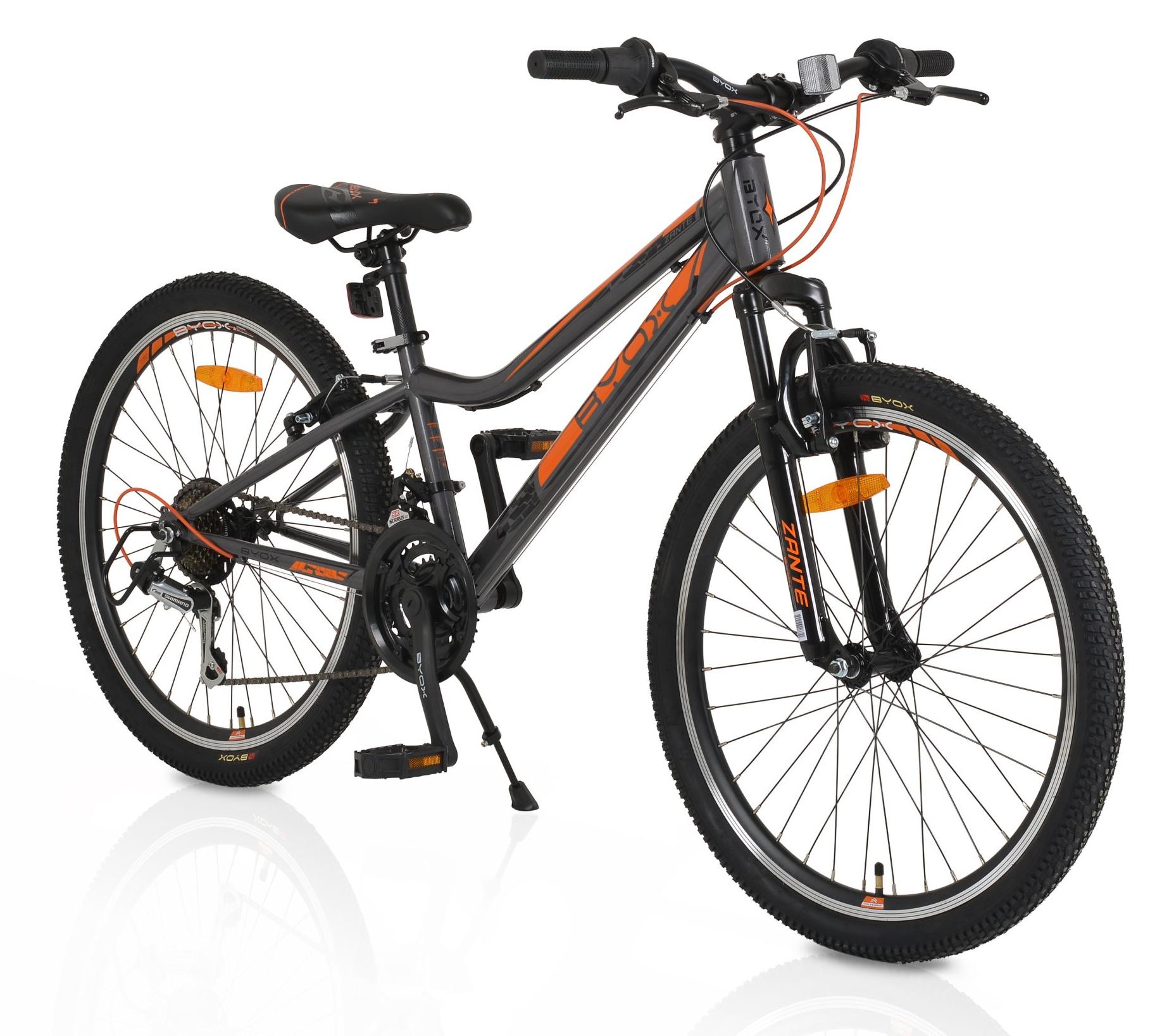 Bicicletă  Byox - Zante, 24'', gri