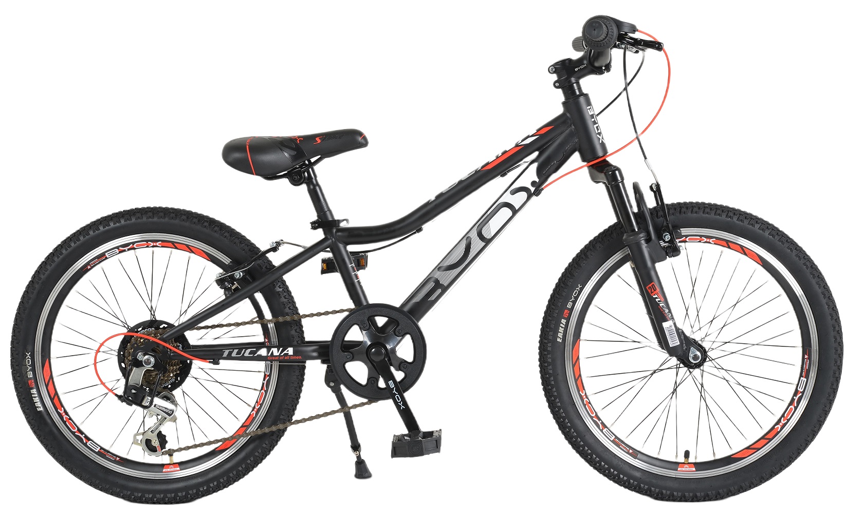 Bicicletă cu viteză Byox - Tucana, 20", neagră