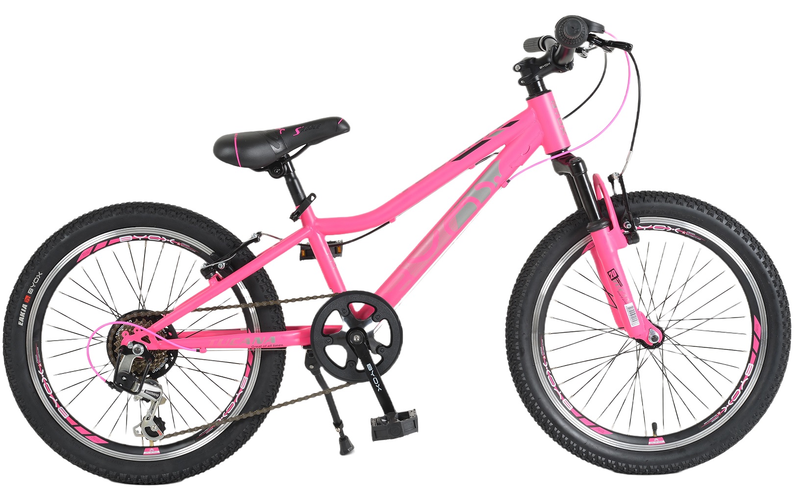 Bicicletă cu viteză Byox - Tucana, 20", roz