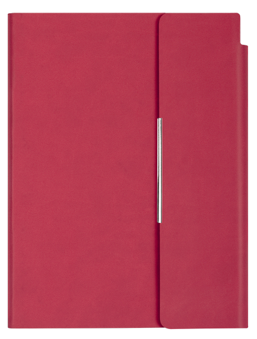 Agenda din piele cu capac magnetic Velvet A5 - Roz