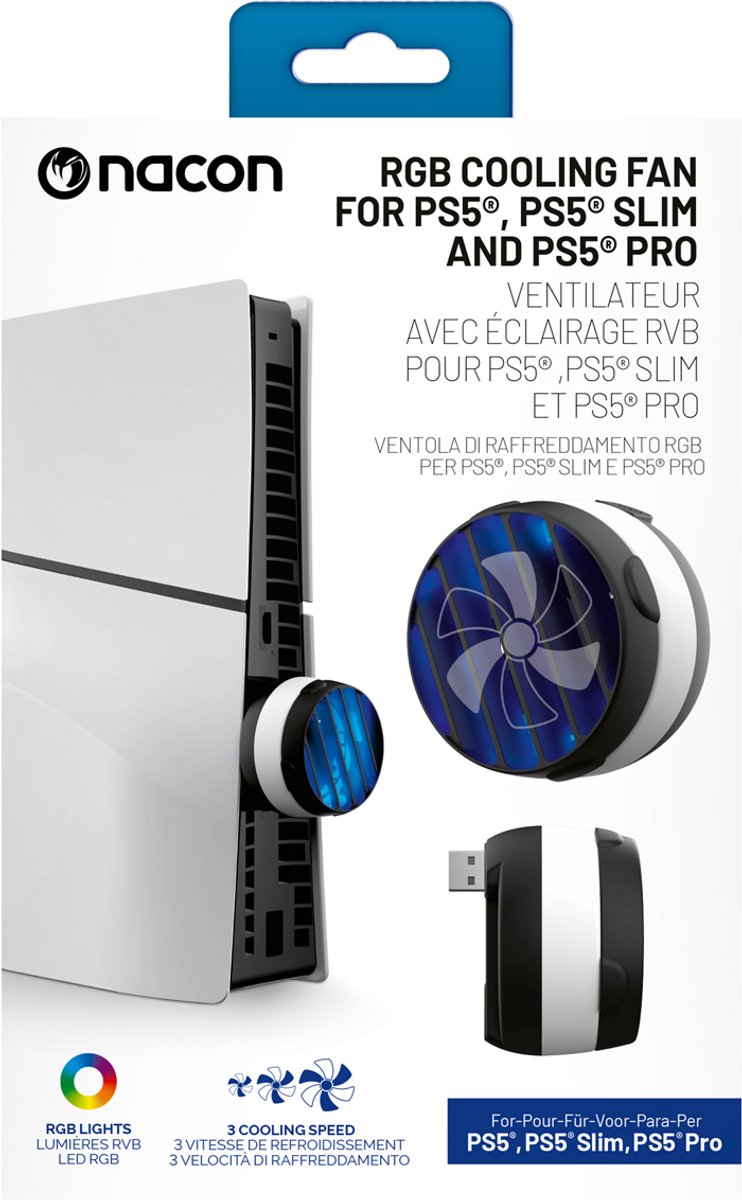 Fan Nacon - Ventilator de răcire RGB (PS5)