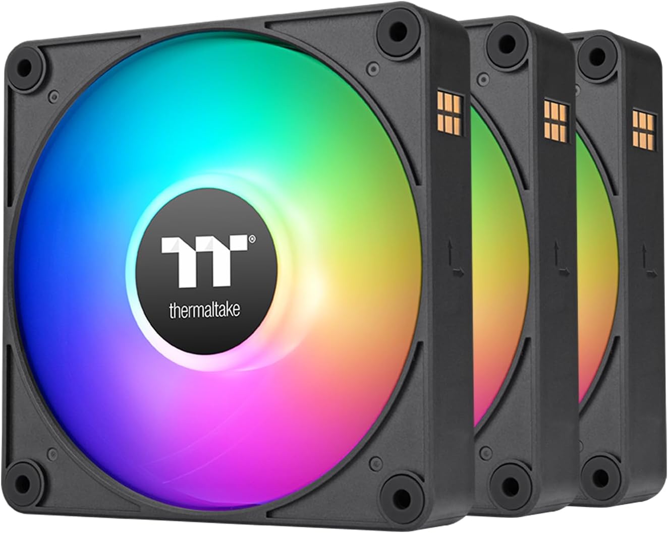 Ventilatoare Thermaltake - CT140 EX, 3 buc, 90.3 CFM, ARGB, negru