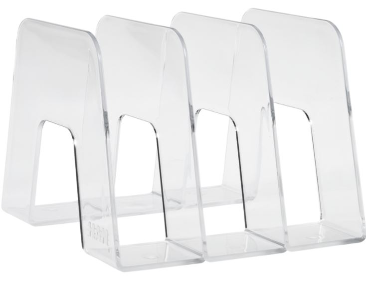 Suport vertical cu 3 compartimente Han - Sorter, transparent