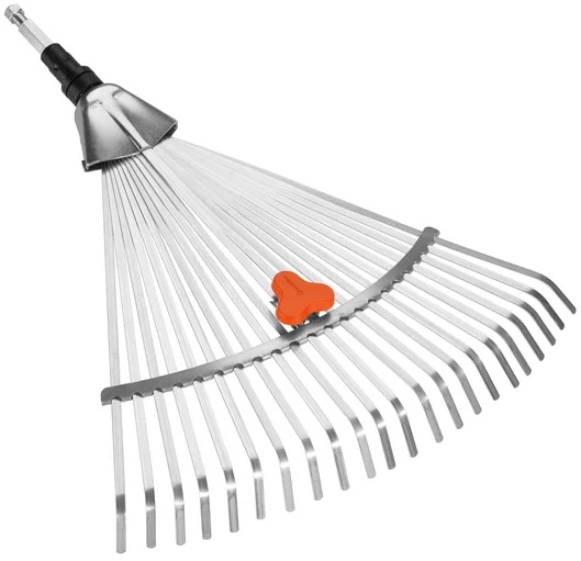 Greblă tip evantai reglabilă Gardena - Combisystem, 30-50 cm