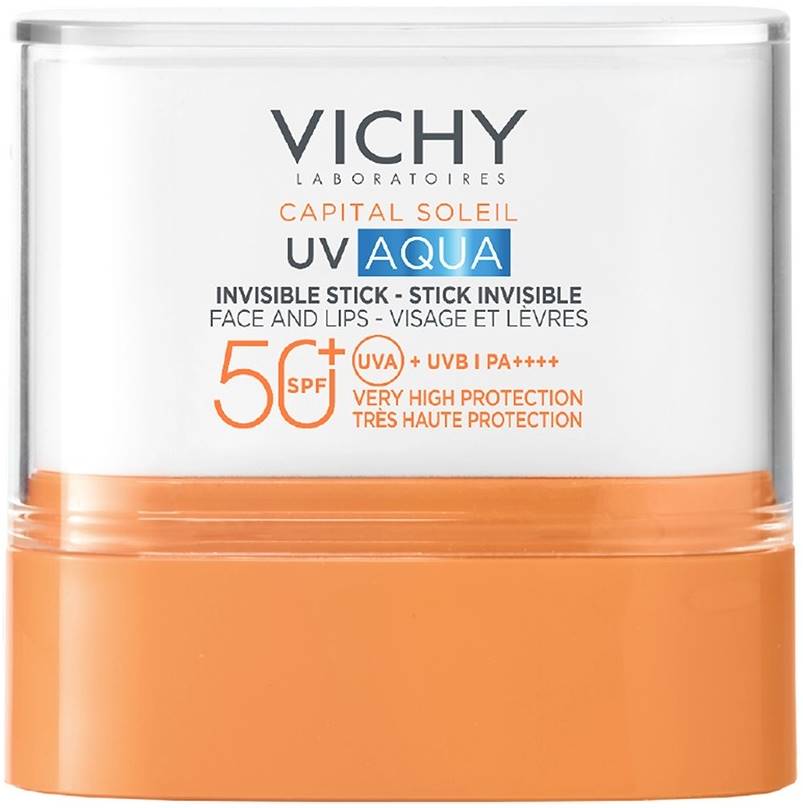 Vichy Capital Soleil Stick de protecție solară pentru față și buze UV-Aqua, SPF50+, 10 g