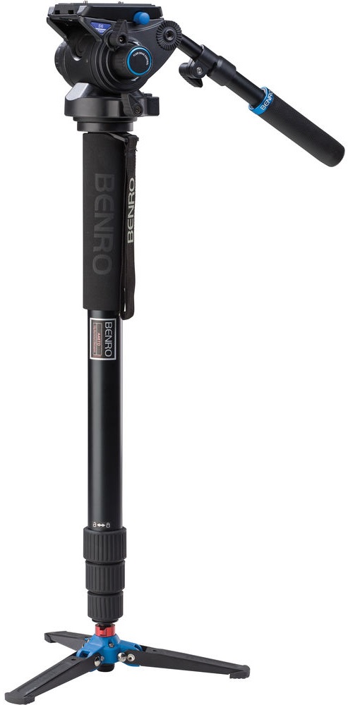 Monopied video Benro - A48TD Seria 4 AL + S6, negru