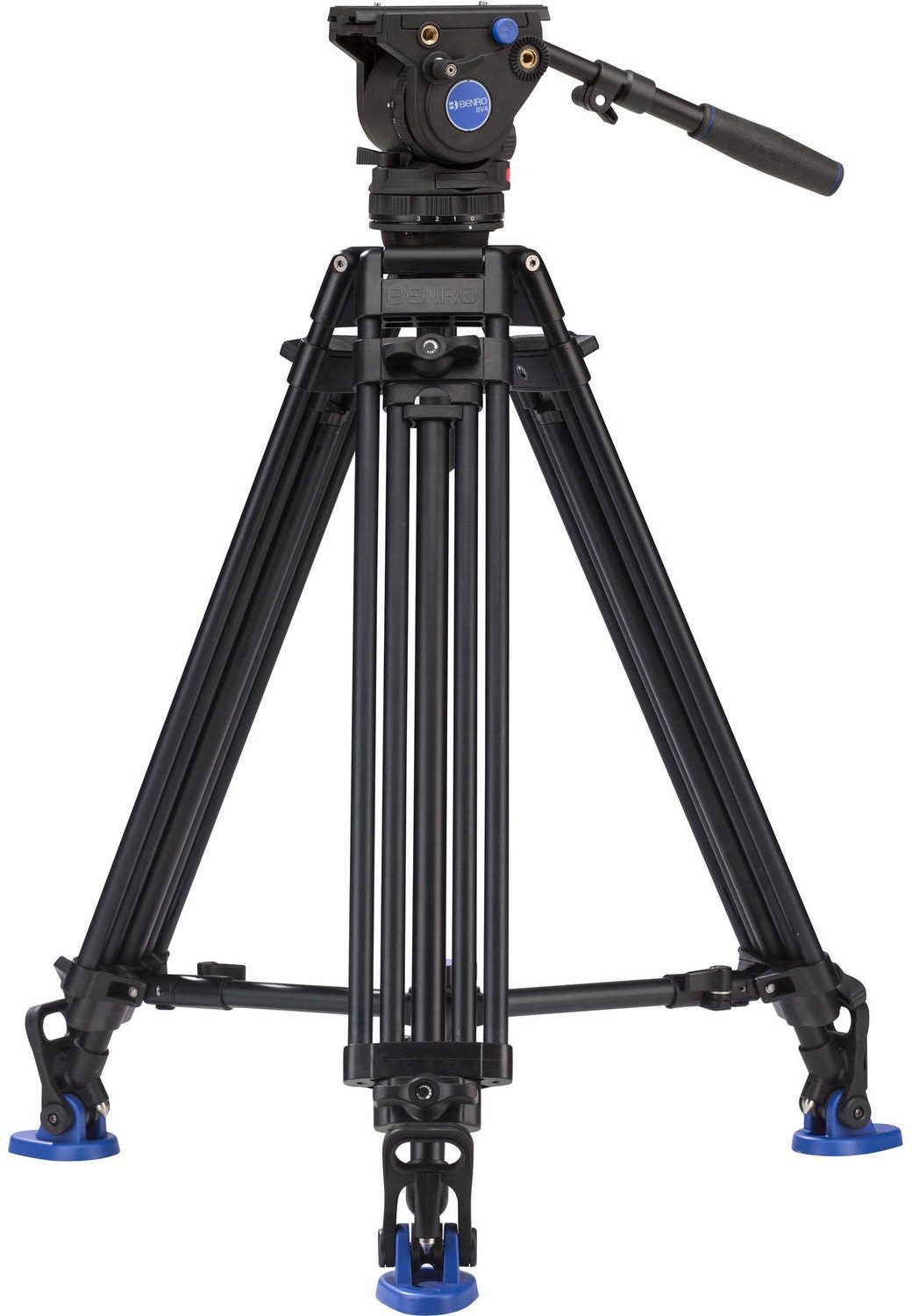 Trepied video Benro - A673TMM Dual Stage AL + BV4 Pro Kit, 80.5-160 cm, negru