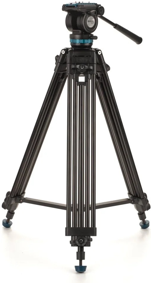 Trepied video Benro - KH25PC + Head, 75-156.5 cm, negru