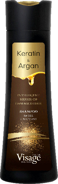 Visage Șampon pentru păr deteriorat Keratin &amp; Argan, 250 ml