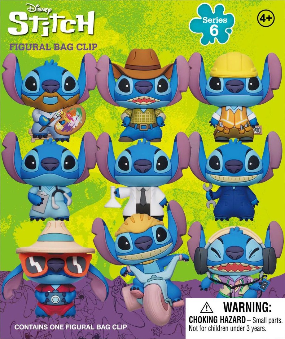 Pandantiv rucsac Monogram Disney: Lilo & Stitch - Stitch (Mystery Blind Bag) (Series 6), sortiment