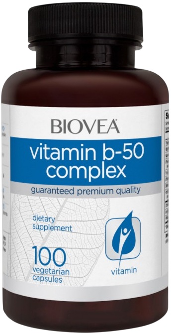 Vitamin B-50 Complex, 100 capsule, Biovea