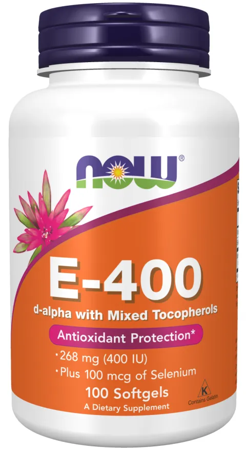 Vitamina E 400 D-Alpha, 100 gelule moi, Now Foods - imagine 2