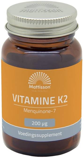 Vitamin K2, 200 µg, 60 tablete, Mattisson Healthstyle
