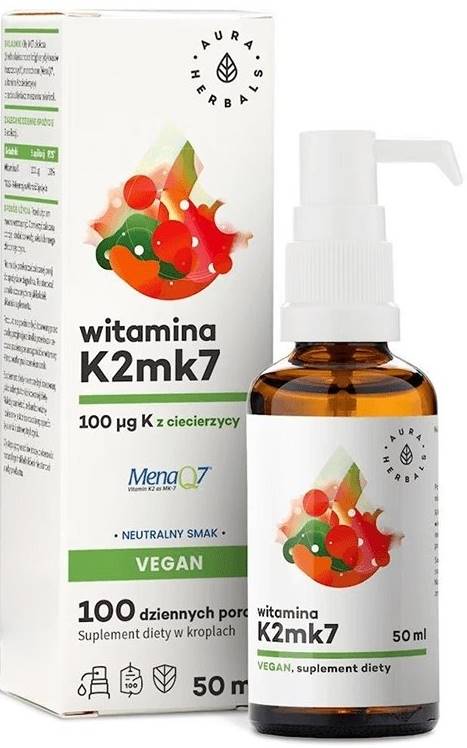 Vitamina K2, picături, 50 ml, Aura Herbals