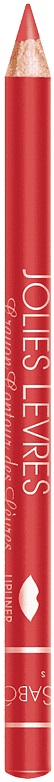 Vivienne Sabó Creion de buze  Jolies Lèvres, 206 Coral Red, 0.9 g